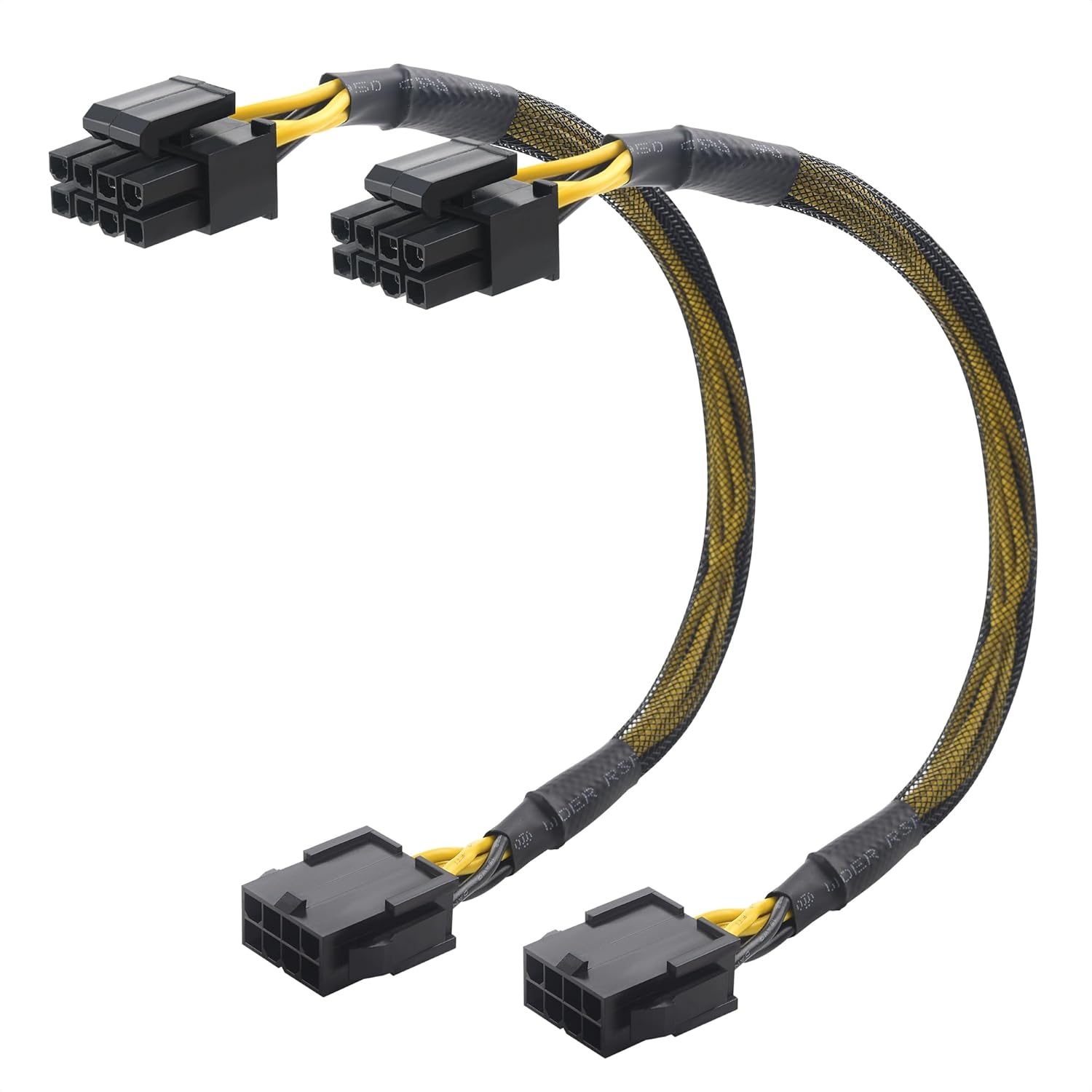 2-Pack 8 Pin EPS CPU Extension Cable - 10 Inches, 8-Pin ATX/CPU Power Cable Male to Female V1258-DP02-B-3608