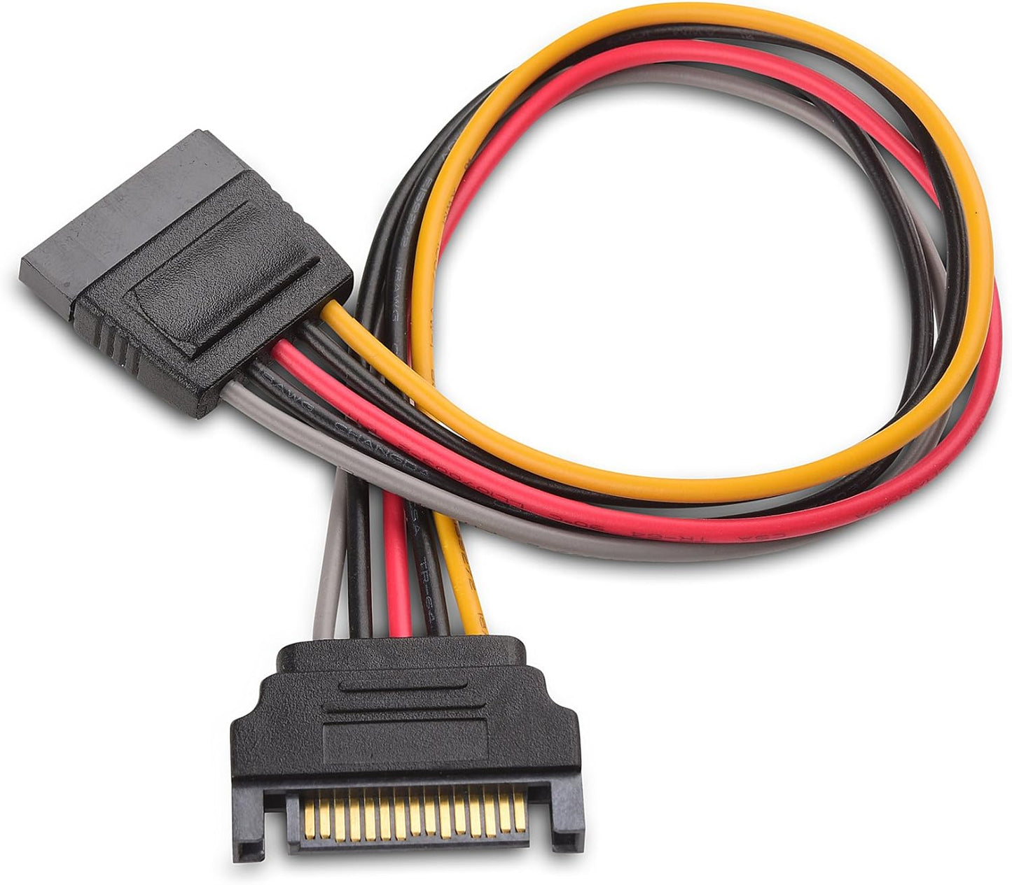3-Pack 15 Pin SATA Power Extension Cable - 8 Inches, SATA Power Cable for Hard Drive and SSD V1258-DP02-B-3612