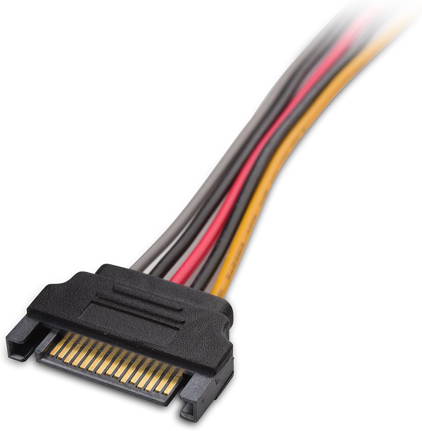 3-Pack 15 Pin SATA Power Extension Cable - 8 Inches, SATA Power Cable for Hard Drive and SSD V1258-DP02-B-3612