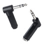 2-Pack 1/4 Right Angle TRS Adapter - 6.35mm Right Angle Adapter, 1/4 TRS Audio Connector for Professional V1258-DP02-B-3613
