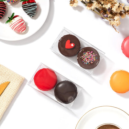 4.17x2.16x1.37Inch Chocolate Covered Orec Boxes Macaron for 2 Mini Treat Chocolate Truffle V1258-DP02-B-3629