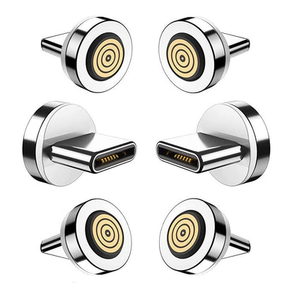 Magnetic Charging Tips 7pin Series (USB-C Tips) 6pcs,Magnetic Type-C Tips,Just 3.0A&7Pin Data Charger Tips V1258-DP02-B-3632