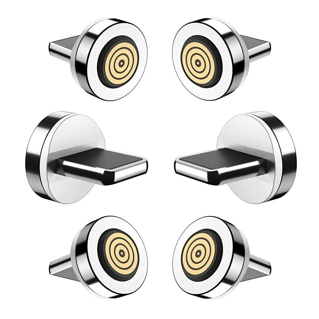 Magnetic Charging Tips 7pin Series lPhone Tips 6pack,Just 3.0A&7Pin Fast Magnetic Connector Tips Adapter Head V1258-DP02-B-3637