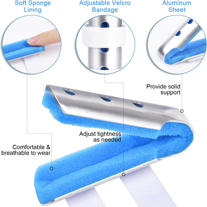 Finger Splint, 2pcs Finger Support Brace for Arthritis Knuckle Immobilizationm, Middle Size V1258-DP02-B-364