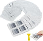 80PCS 4"x4" Disposable Hair Drain Stickers, Anti-Blocking Filter Screen Self-Adhesive Mesh Drain Covers for V1258-DP02-B-3646