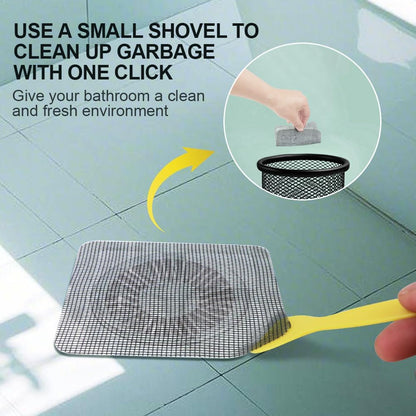 80PCS 4"x4" Disposable Hair Drain Stickers, Anti-Blocking Filter Screen Self-Adhesive Mesh Drain Covers for V1258-DP02-B-3646