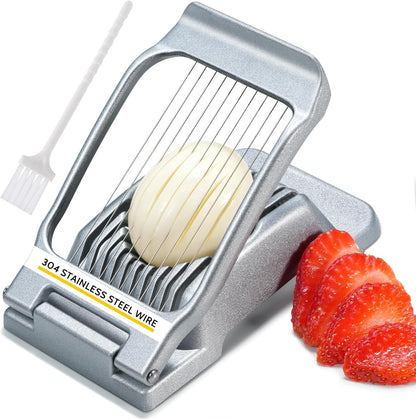 Heavy Duty Stainless Steel Wire Egg Slicer for Hard Boiled Eggs & Strawberry Other Soft Food V1258-DP02-B-365