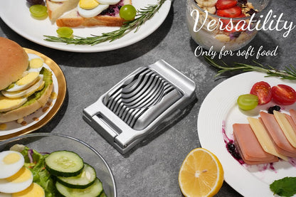 Heavy Duty Stainless Steel Wire Egg Slicer for Hard Boiled Eggs & Strawberry Other Soft Food V1258-DP02-B-365