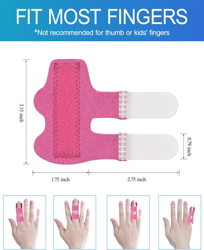 Finger Splint, 5pcs Color Finger Brace Support Stabilizer for Index, Middle, Ring Fingers Straightening V1258-DP02-B-368