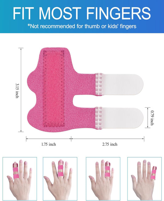Finger Splint, 5pcs Color Finger Brace Support Stabilizer for Index, Middle, Ring Fingers Straightening V1258-DP02-B-368