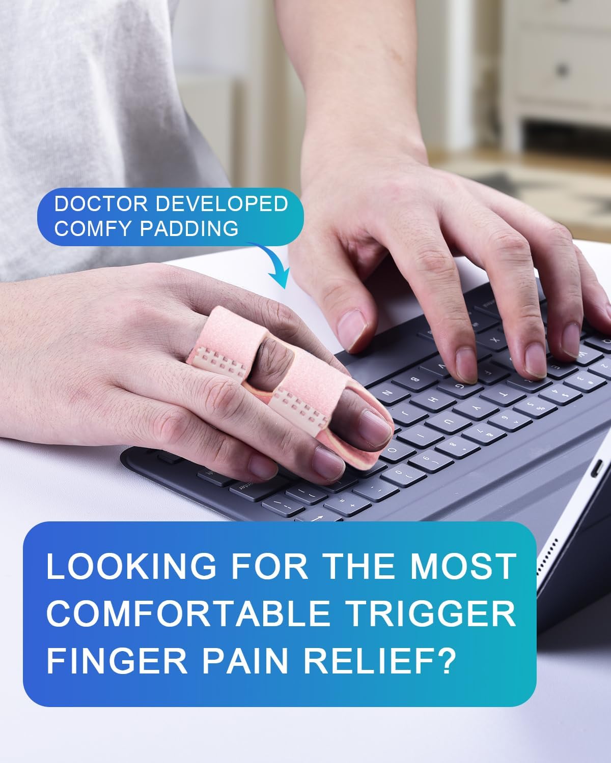 Finger Splint, 5pcs Color Finger Brace Support Stabilizer for Index, Middle, Ring Fingers Straightening V1258-DP02-B-368
