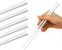 Ceramic Chopsticks Set of 5, Porcelain Chinese Chopsticks Easy To Clean, 9.6-Inch (White) V1258-DP02-B-37