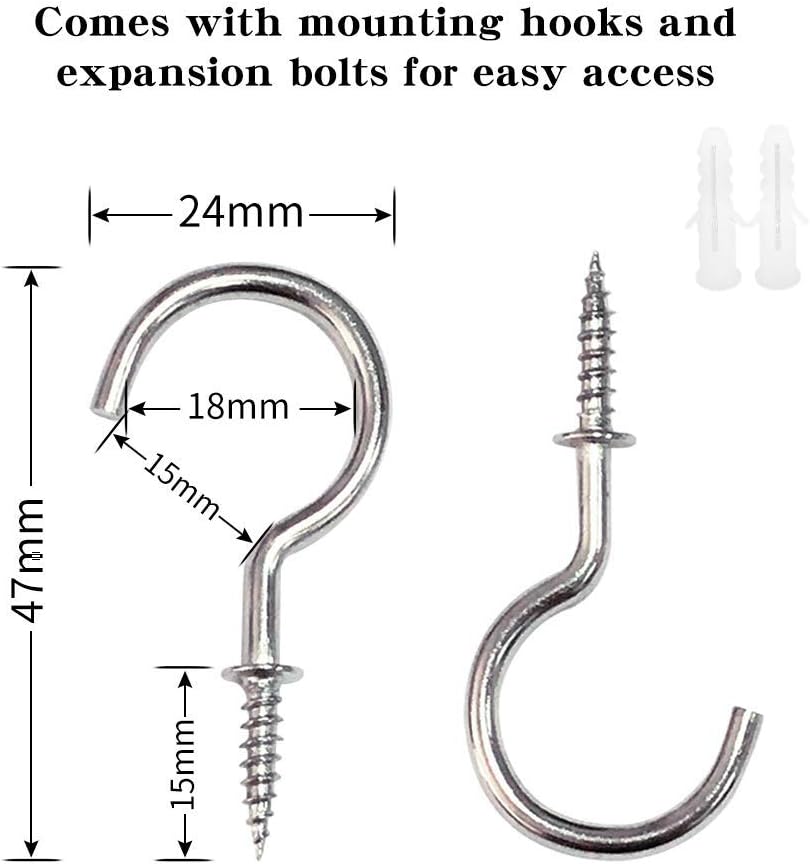 Curtain Ropes Tiebacks Tie-Backs, Curtain Handmade Holdbacks with 2 Metal Screw Hooks - White 2 Pack V1258-DP02-B-3702