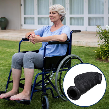 2 Pair Universal Rollator Hand Grip Replacement Parts for Rollator and Wheelchair Left and Right Hand Grips V1258-DP02-B-3735