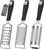 Cheese Grater, 3 Packs Stainless Steel Lemon Zester Grater with Silicone Handle for Cheese, Chocolate, V1258-DP02-B-374