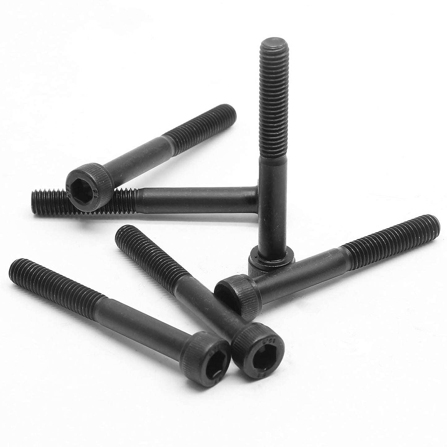 25pcs M6-1.0 x 50mm Socket Head Cap Screws Bolts, Grade 12.9 Alloy Steel Machine Thread Bolt, Black Oxide V1258-DP02-B-3746