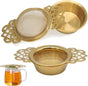 2 Pack Tea Strainers with Drip Bowls Stainless Steel Mesh Tea Infusers Loose Leaf Tea Filter with Handles Tea V1258-DP02-B-3747