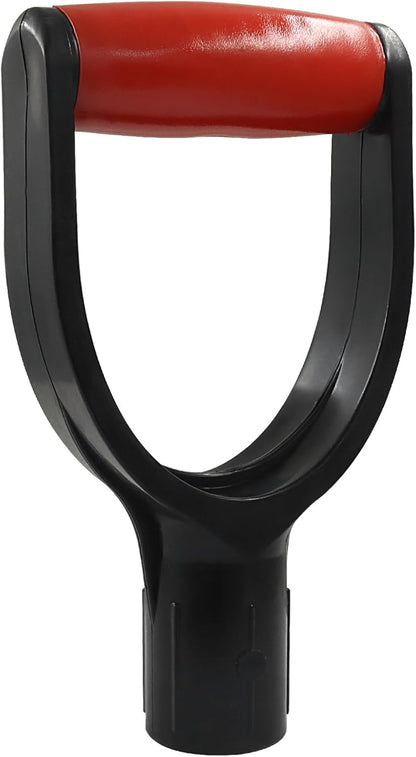 D Grip Snow Shovel Handle, 32mm Inner Diameter Plastic Handle Snow Scoop Garden Accessory, Ergonomic Tool for V1258-DP02-B-3751