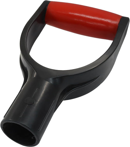 D Grip Snow Shovel Handle, 32mm Inner Diameter Plastic Handle Snow Scoop Garden Accessory, Ergonomic Tool for V1258-DP02-B-3751