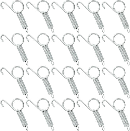 20Pcs Spring Latch Hook Pet Door Latch Spring Cage Latch Cage Lock Metal Finger Spring Door Hook for Fixing V1258-DP02-B-3754