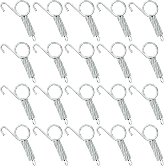 20Pcs Spring Latch Hook Pet Door Latch Spring Cage Latch Cage Lock Metal Finger Spring Door Hook for Fixing V1258-DP02-B-3754