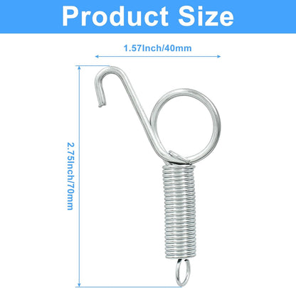 20Pcs Spring Latch Hook Pet Door Latch Spring Cage Latch Cage Lock Metal Finger Spring Door Hook for Fixing V1258-DP02-B-3754