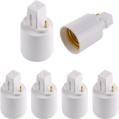 4pcs Gx23 to E26/E27 Socket Adapter, Gx23 to E27 Lamp Base Holder, 2 Pin Bulb Base Converter LED Accessories V1258-DP02-B-3756