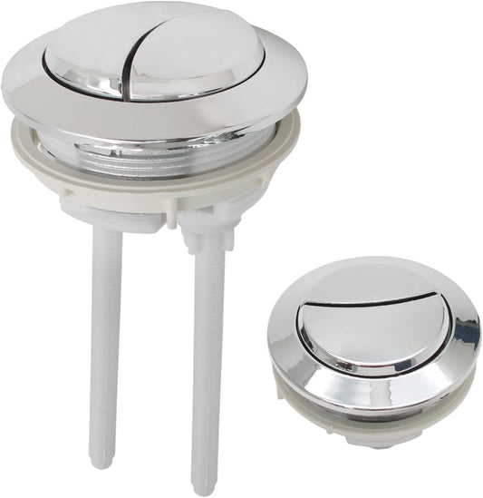 Toilet Tank Push Button 48mm Thread Diameter Dual Push Flushing Button Adjustable Toilet Water Tank Button V1258-DP02-B-3758