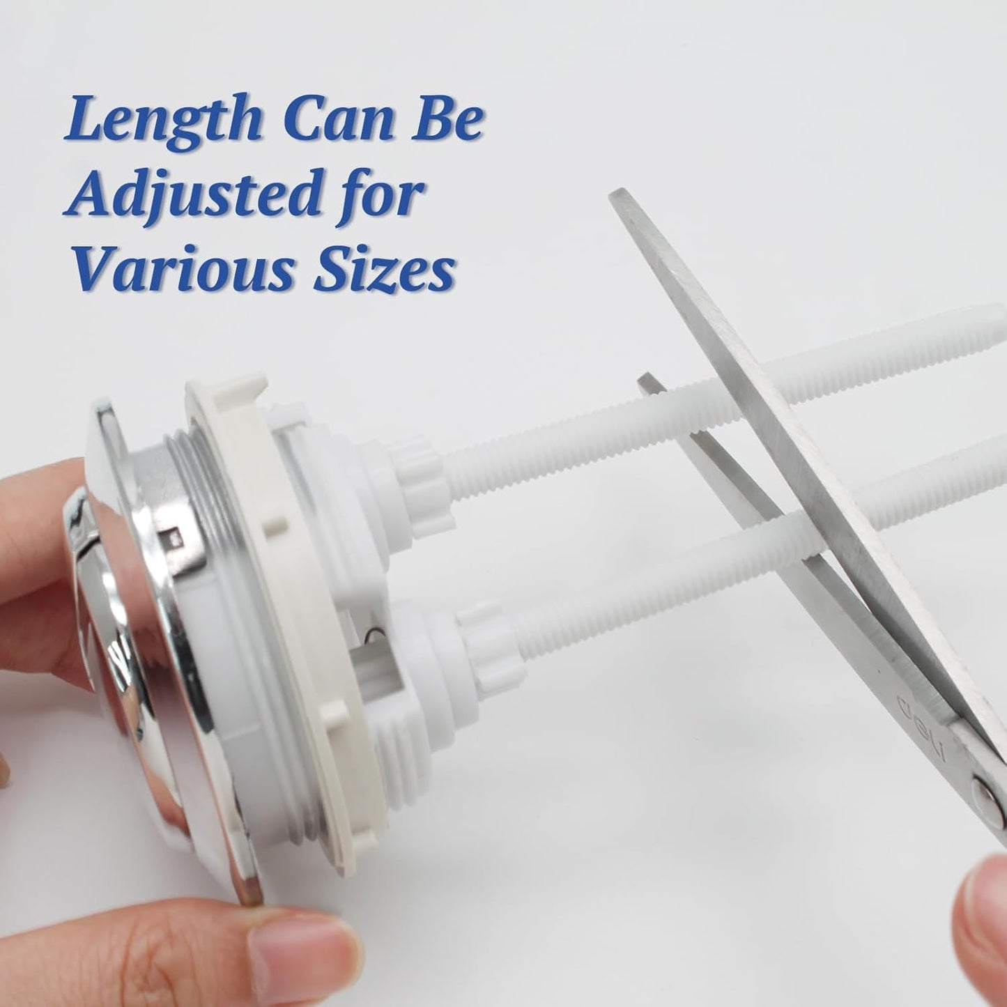 Toilet Tank Push Button 48mm Thread Diameter Dual Push Flushing Button Adjustable Toilet Water Tank Button V1258-DP02-B-3758