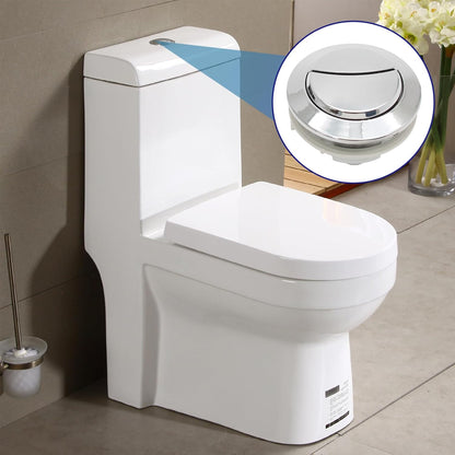 Toilet Tank Push Button 48mm Thread Diameter Dual Push Flushing Button Adjustable Toilet Water Tank Button V1258-DP02-B-3758