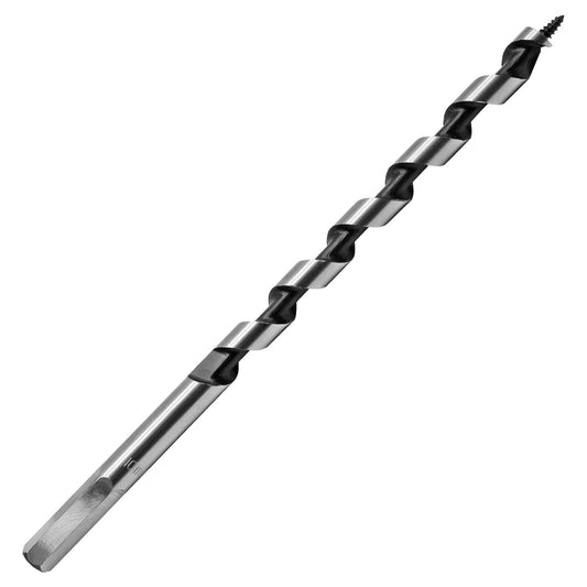 3/8" x 8" Wood Auger Drill Bit with 3/8 Inch Hex Shank Ship Auger Bit, Perfect for Soft & Hard Wood, Plastic, V1258-DP02-B-3769