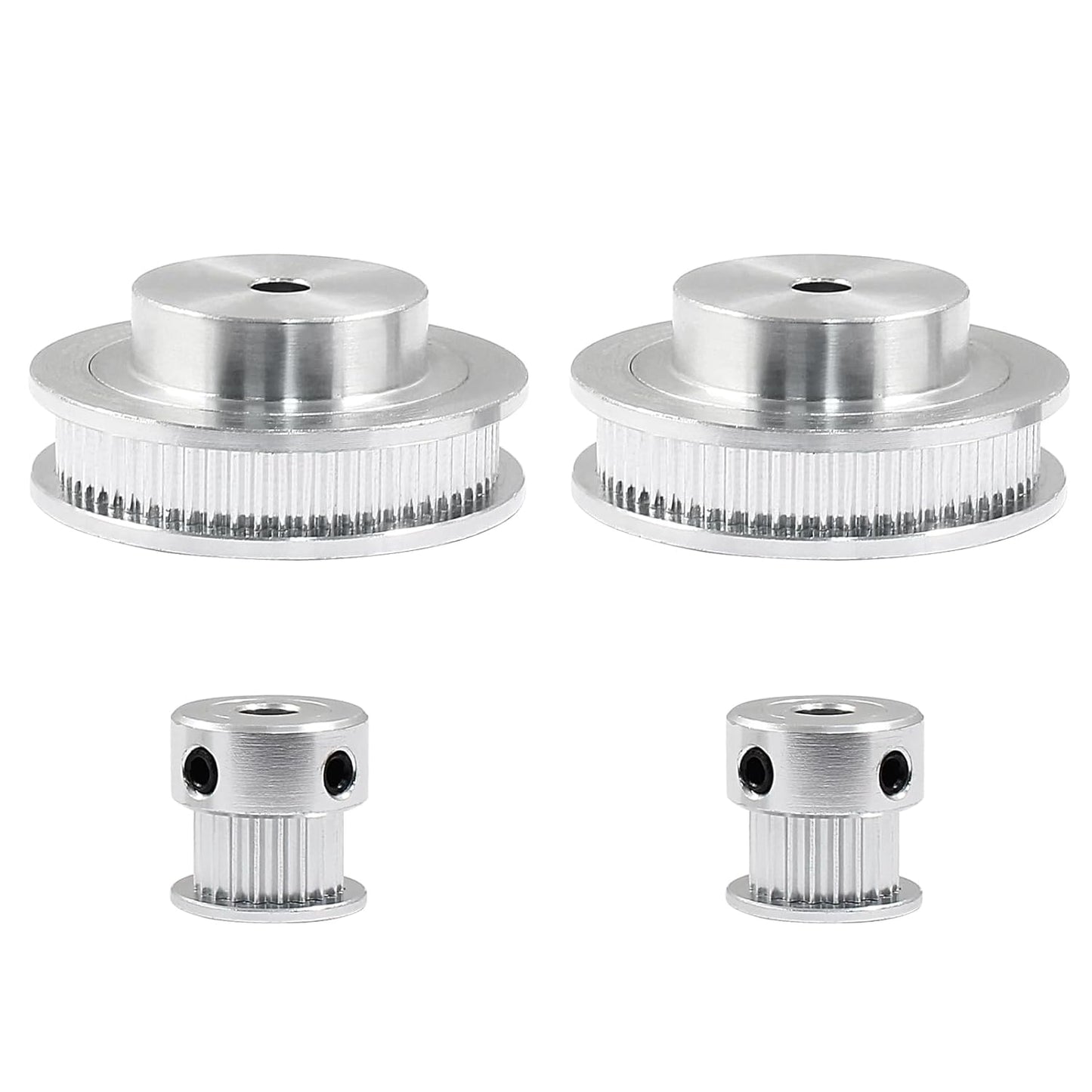 2Pcs Set GT2 Synchronous Wheel 20&60 Teeth 5mm Bore Aluminum Timing Pulley with 2Pcs Length 200mm Width 6mm V1258-DP02-B-3773