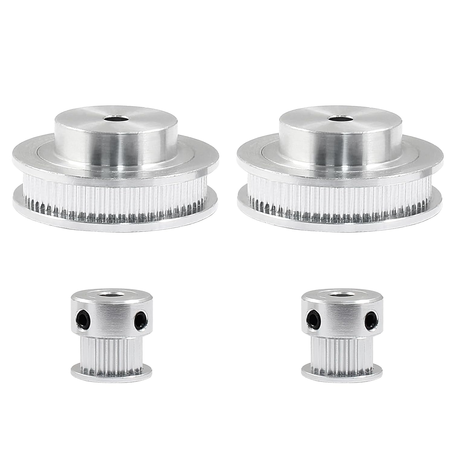 2Pcs Set GT2 Synchronous Wheel 20&60 Teeth 5mm Bore Aluminum Timing Pulley with 2Pcs Length 200mm Width 6mm V1258-DP02-B-3773