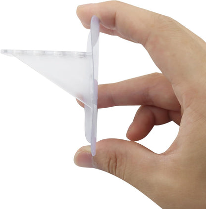 12 Pack Adhesive Shelf Bracket, Large Size Punch Free Bracket Single Row Shelf Support Peg, No-Drill Wall V1258-DP02-B-3778
