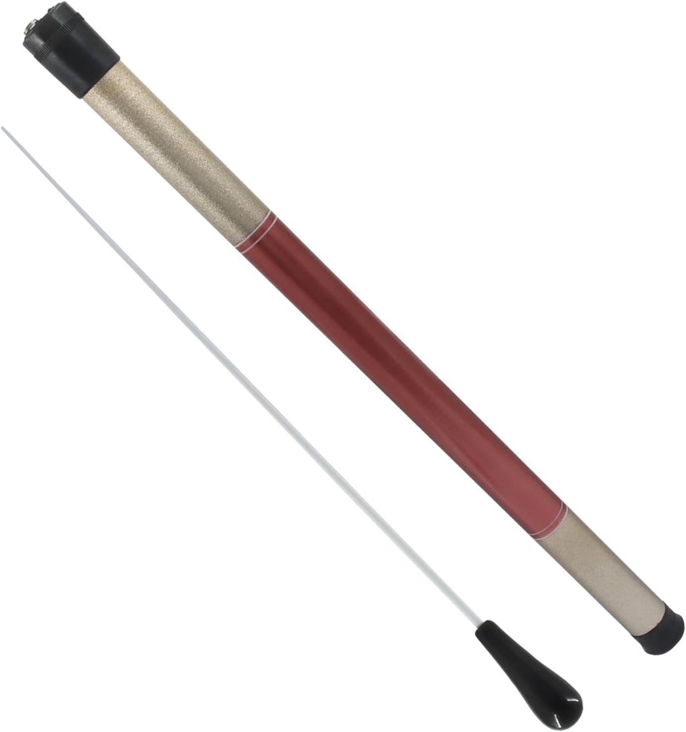 Music Conducting Baton, Imitation Agate Handle Baton Lightweight Conductor Baton with Tube Case for V1258-DP02-B-3791