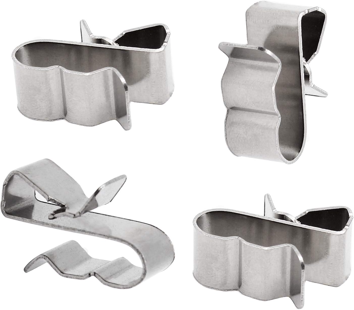 60pcs Solar Panel Cable Clips Trailer Wire Clips Stainless Steel, 0.85" / 22mm Length V1258-DP02-B-3793