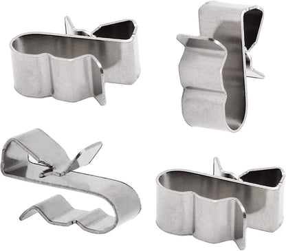 60pcs Solar Panel Cable Clips Trailer Wire Clips Stainless Steel, 0.85" / 22mm Length V1258-DP02-B-3793