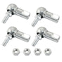 4 PCS m6 x 1.0mm Right Thread Ball Head Joint Rod End Bearing, Carbon Steel Ball Socket End Fitting for Hinge V1258-DP02-B-3794