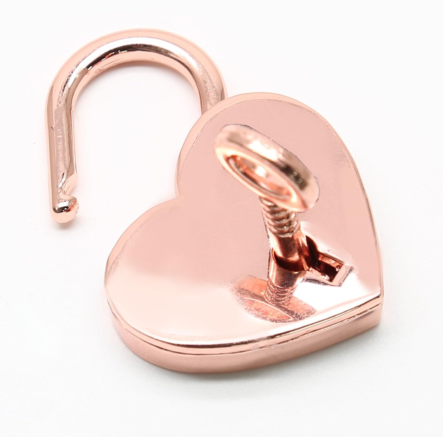 3pcs Mini Heart Shaped Padlock, Metal Lock with Key for Diary Book Jewelry Storage Box Handbag (Rose Gold) V1258-DP02-B-3798