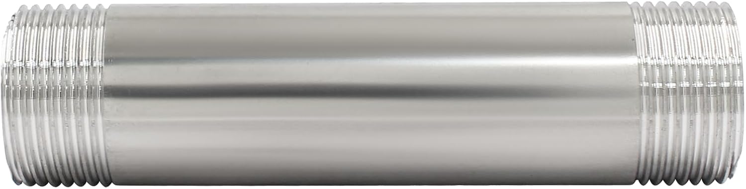 4 Inch / 100mm Male Thread Pipe Fitting Connection, 3/4 Inch NPT Stainless Steel Nipple Pipe V1258-DP02-B-3799