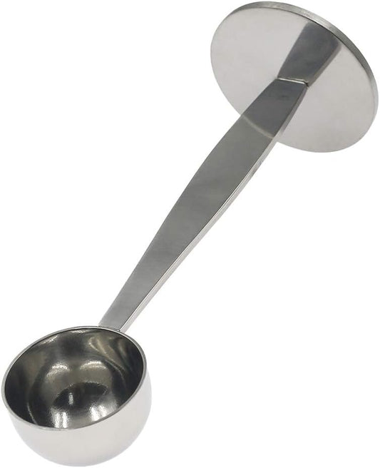 2-in-1 Coffee Scoop Stainless Steel Measuring and Tamping Coffee Spoon(15ml)-1pc V1258-DP02-B-3804