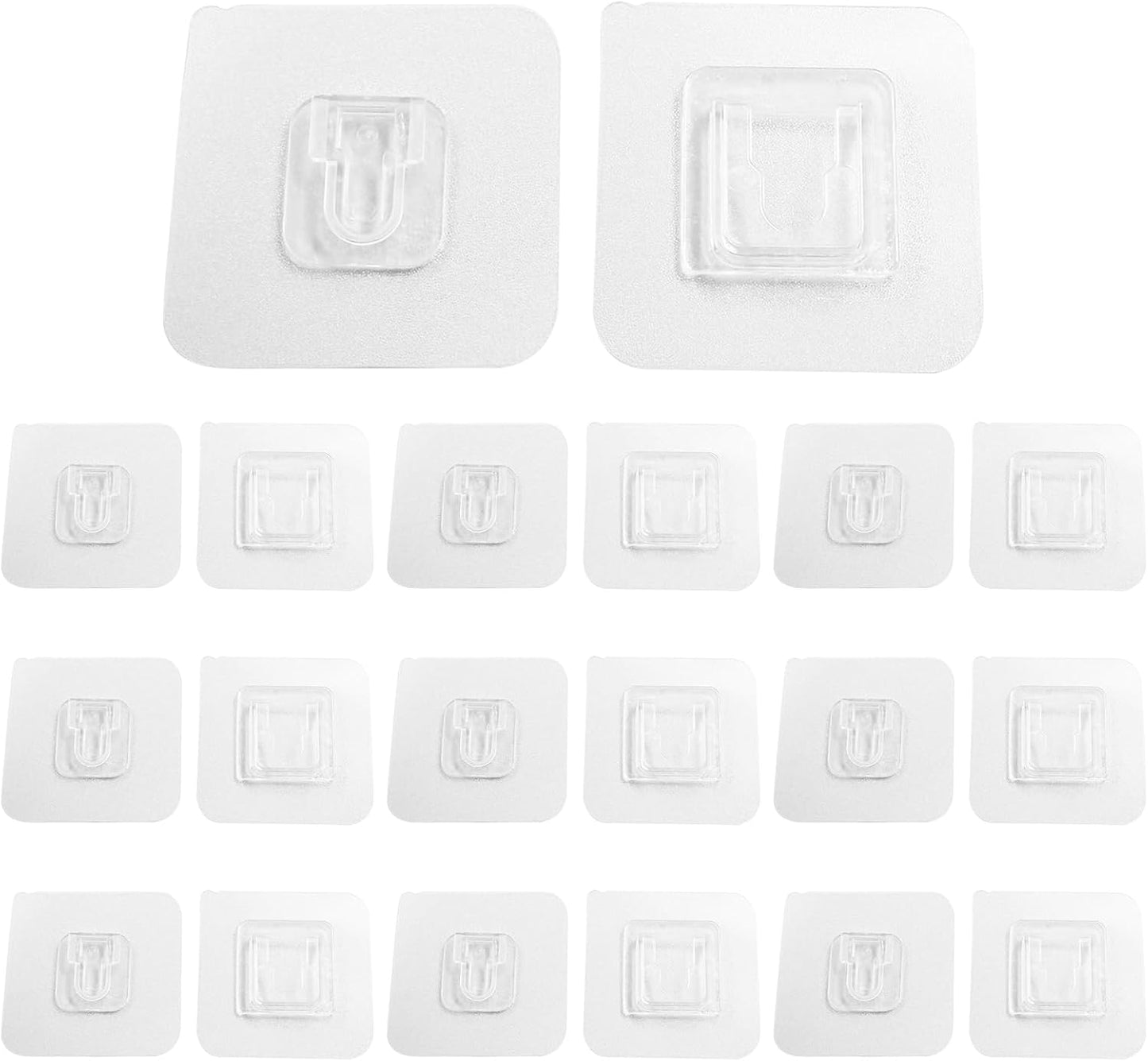 30 Pair Double Sided Adhesive Hooks Wall Adhesive Hooks Wall Hanger Holder Utility Wall Hooks for Bathroom V1258-DP02-B-3807