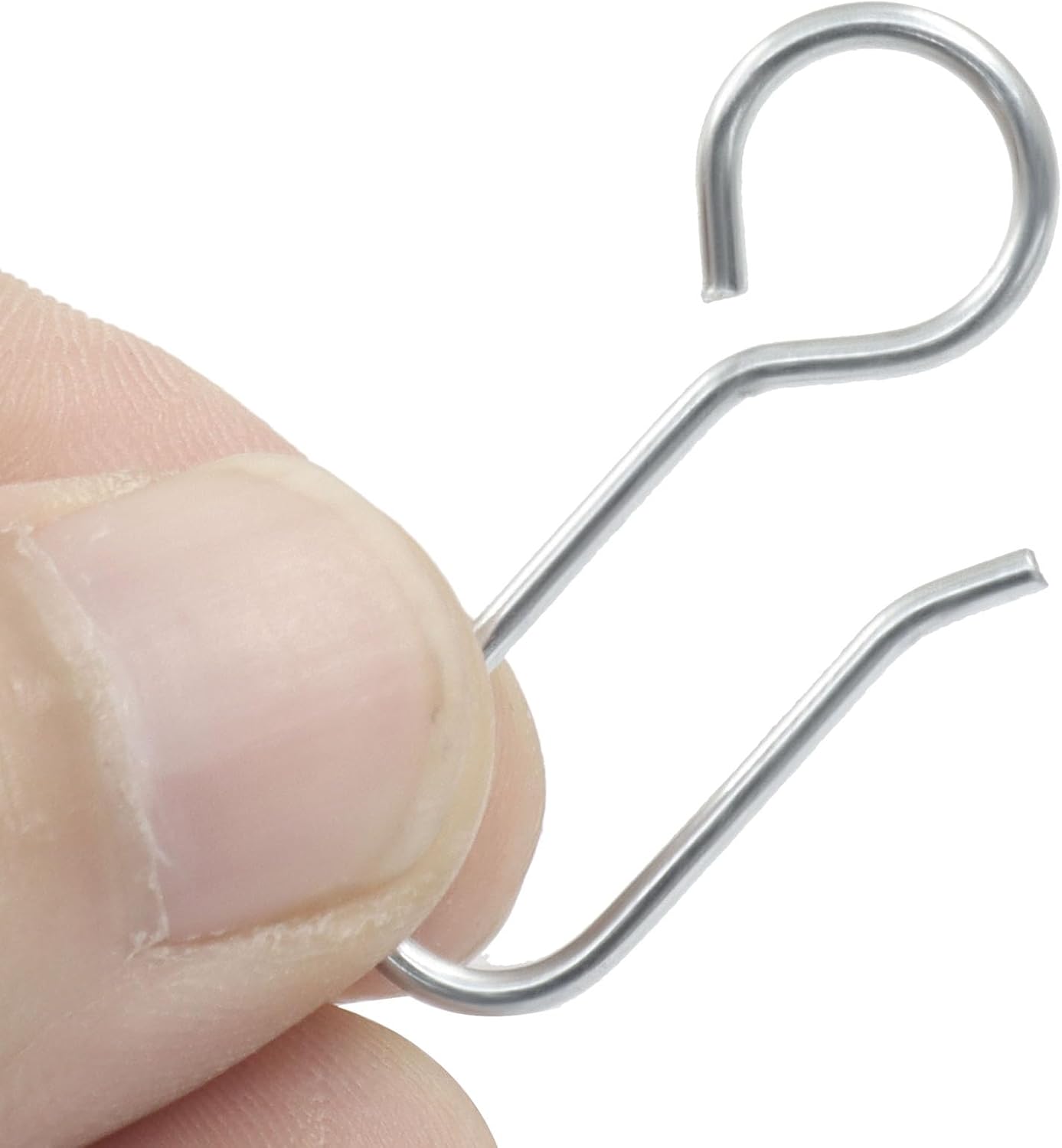 60 Pack S-Shaped Metal Curtain Track Hooks, Small Drapery Hooks Drape Pins, Ceiling Curtain Track Holders for V1258-DP02-B-3808
