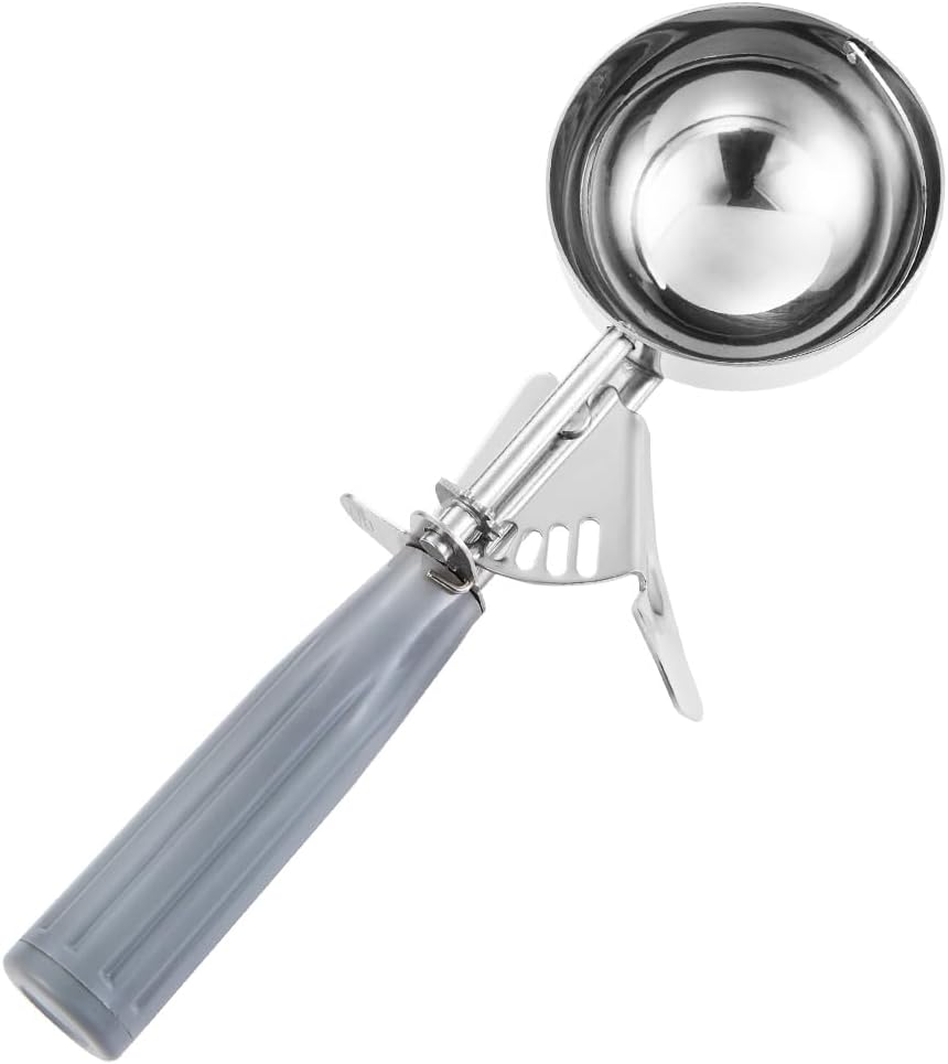 Portion Scoop - #8 (4 oz) - Disher, Large Cookie Scoop, Food Scoops, Muffin Scoops - Portion Control - 18/8 V1258-DP02-B-381