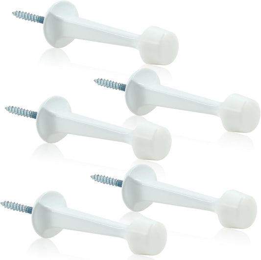 5 Pack Solid Rigid Door Stops Heavy Duty Door Stops 3" Door Stoppers with Rubber Tip for Wall & Door V1258-DP02-B-3813