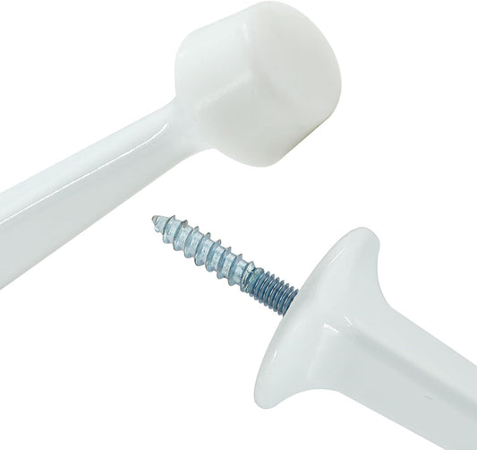 5 Pack Solid Rigid Door Stops Heavy Duty Door Stops 3" Door Stoppers with Rubber Tip for Wall & Door V1258-DP02-B-3813