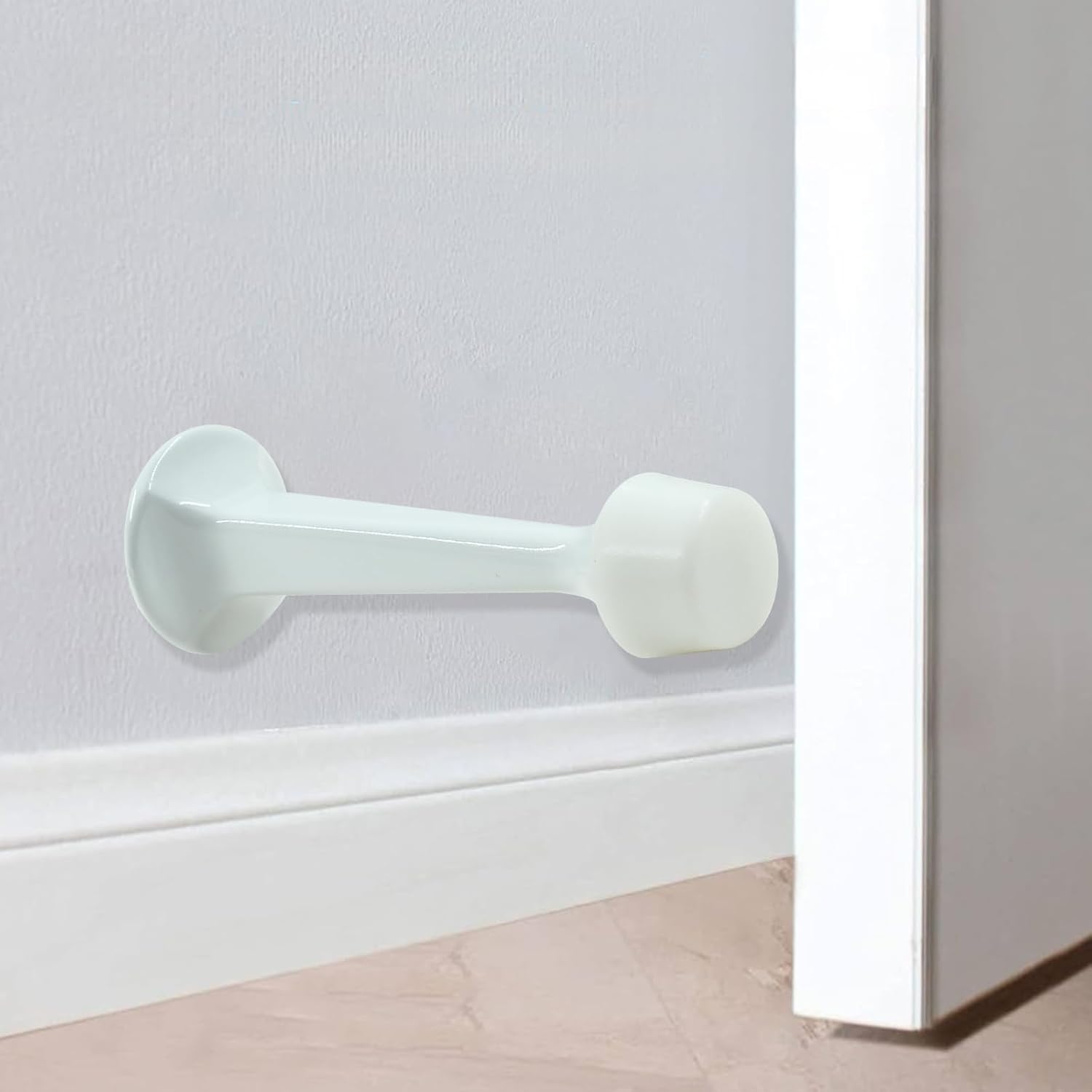 5 Pack Solid Rigid Door Stops Heavy Duty Door Stops 3" Door Stoppers with Rubber Tip for Wall & Door V1258-DP02-B-3813