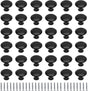 36 Pack Round Cabinet Knobs 1.05 Inch Drawer Pulls with Screws for Kitchen Cabinet Knobs Dresser and Door V1258-DP02-B-3815