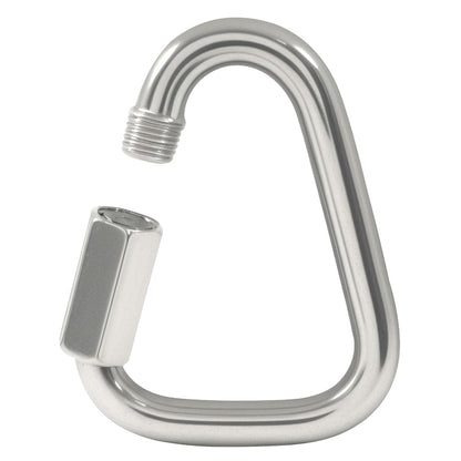 4.1 Inch Delta Quick Link, Stainless Steel Triangle Quick Connector M12 Heavy Duty Chain Connector (1 Pack, V1258-DP02-B-3818