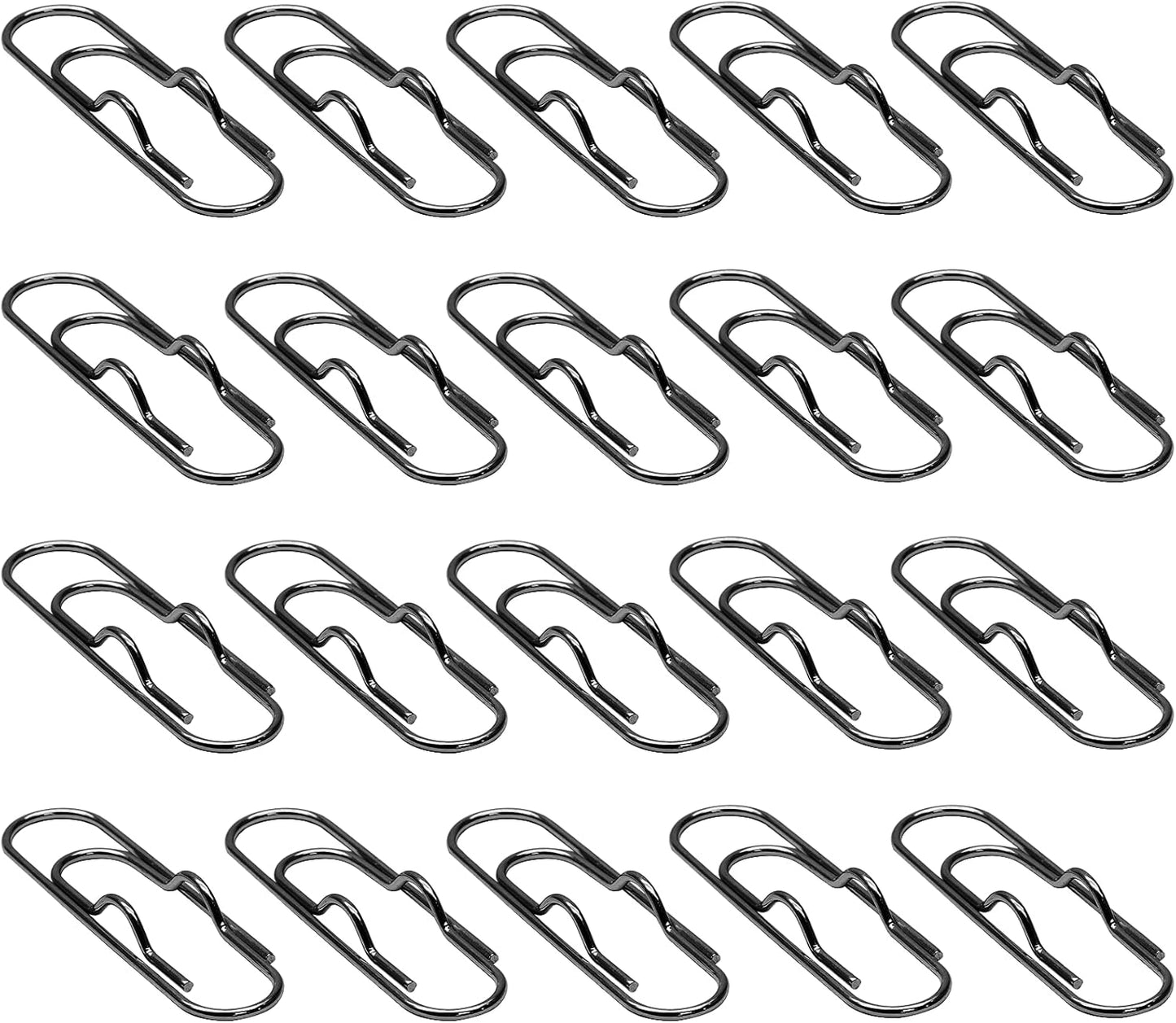 20 PCS Metal Pen Clips, Black Pen Holder, Multifunctional Pen Clip Holders for Notebooks, Paper, Clipboard V1258-DP02-B-3823